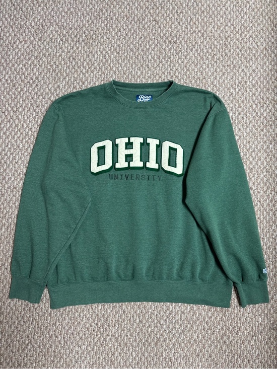 Blue 84 Other - Blue 84 Men’s Green Ohio University Embroidered Casual Crewneck Sweatshirt